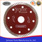 Tegel Scherpe Hulpmiddelen 105mm Gesinterd Turbozaagblad voor Ceramische/Tegels Hete Pers
