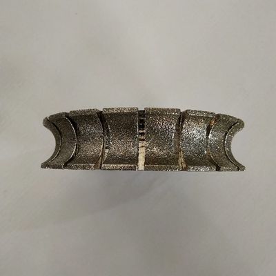 Hoge-efficiëntie 140 mm geelektroplateerde diamanten profiel slijpwielen