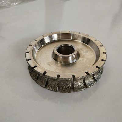 Hoge-efficiëntie 140 mm geelektroplateerde diamanten profiel slijpwielen