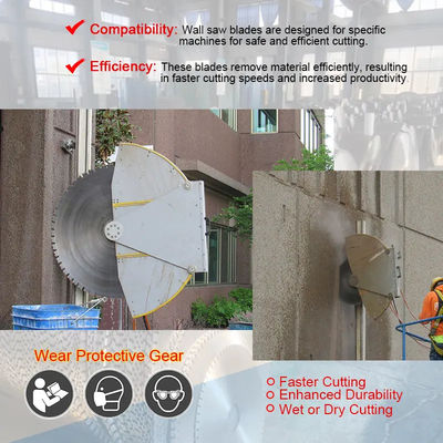 Grote diameter 800mm Betonmaaier Diamant Wandzaaglem Voor het snijden Demolitie Versterkt betonconstructie