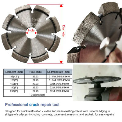 6 inch laser gelast scheur Chaser Tuck Point Diamond V Groove Snijmes Voor Beton Mortel Verwijdering