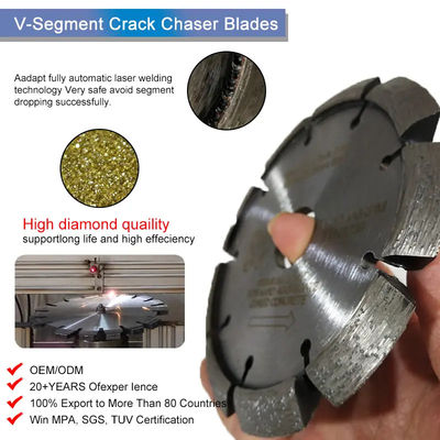 6 inch laser gelast scheur Chaser Tuck Point Diamond V Groove Snijmes Voor Beton Mortel Verwijdering