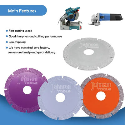 4 inch Vacuum Brazed Marble Cutting Disc Cutting Saw Blade voor marmer en keramisch glas