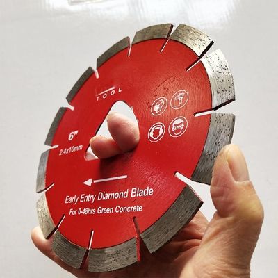 6 Concrete de Diamantblad Soff van de duim sneed het Vroege Ingang Concrete Zaagbladen