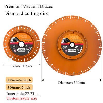 Vacuümgestraalde diamanten lemmet voor pijp 115 mm Diamanten lemmet Pro Pipe Cutter