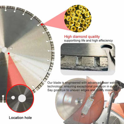 350mm 14 Duimlaser lasten Concrete Zaagbladen voor Cirkelzaag