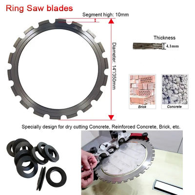 350 mm Ring Diamond Betonzaagbladen voor het snijden van beton, gewapend beton