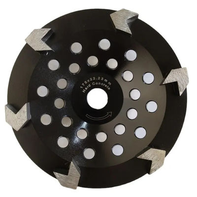 180mm de V-vormtanden van 7 Duimdiamond cup concrete grinding wheel