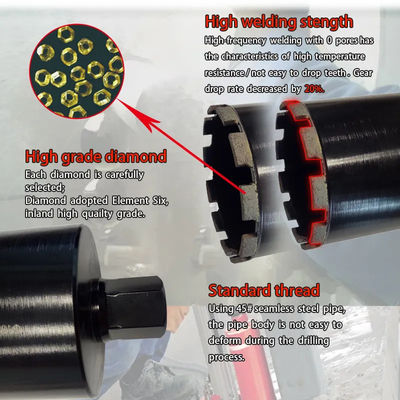 De Kernbeetje 8207501000, de Boorbeetje 150mm van het hoog rendementmetselwerk van het Diamantuiteinde