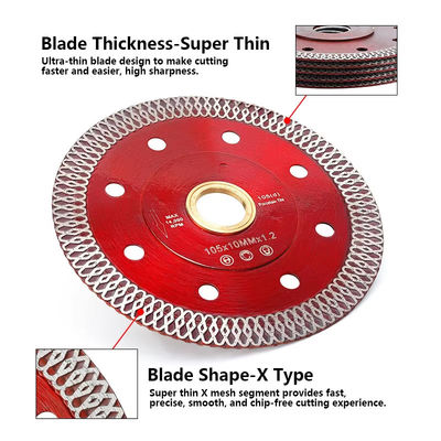 115mm Diamond Sintered Tile Saw Blade voor Ceramisch Snijden
