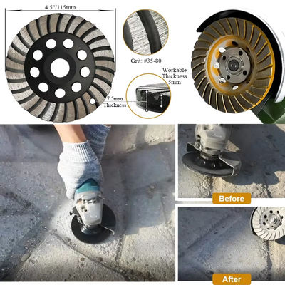 Turbo Concrete van de van het Malend Wielsteen/hard Graniet/hard Baksteen Diamant Malende Hulpmiddelen