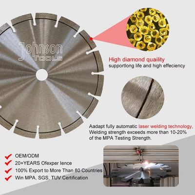 De laserdiamant Turbo genas hard Concrete SGS GB van het Cirkelzaagblad