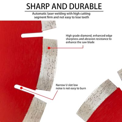 Concrete de Zaagbladen van de hoge Precisiediamant voor Beton die 180mm groeven