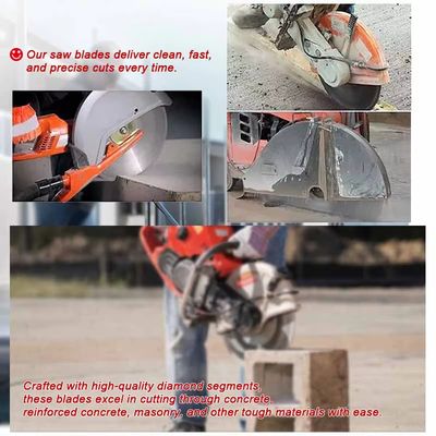 200mm Laser Gelaste Concrete de Zaagbladen van de bladdiamant voor Asfalt