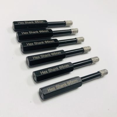 Vlakgatenzaag 6 mm Hex Shank Diamond Core Drill Bits Voor Porselein