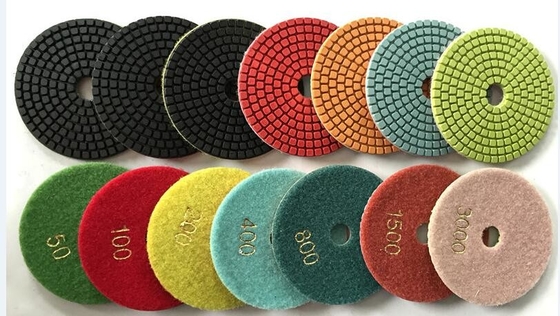 4 duim 7 Marmeren het Zandsteenkalksteen van Stap Nat Diamond Polishing Pads For Granite
