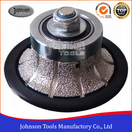 No.2 Halve Bullnose Vacuüm Gesoldeerd Diamond Tools For Edging Stone