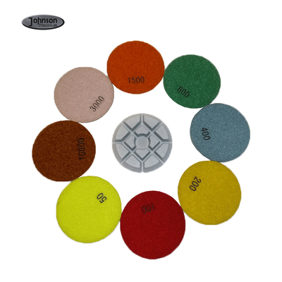 4 van de de Hulpmiddelenhars van duimaggrassive Polihsing de Vloer van Diamond Polishing Pads For Concrete