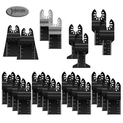 24pcs universele metaal hout oscillerende multitool snel loslaten multi tool zaagbladen