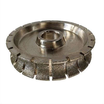 Hoge-efficiëntie 140 mm geelektroplateerde diamanten profiel slijpwielen