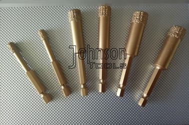 5mm - 35mm de Vacuüm Gesoldeerde van de Boorbeetjes van de Diamantkern Steel van de de Hexuitdraai Snelle Versie