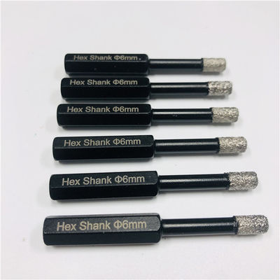 Het Vacuüm van de hexuitdraaisteel soldeerde 6mm de Boorbeetjes van de Tegelkern