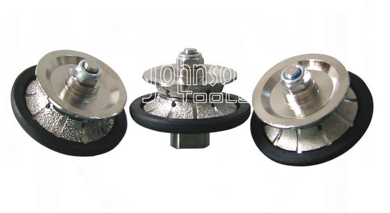 Het vacuüm soldeerde 85mm Volledige Bullnose Diamond Hand Profile Wheel voor Steenrand
