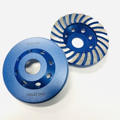 4“ 22.23mm Innner Gaten Turbo Concreet Malend Wiel voor Granietmarmer