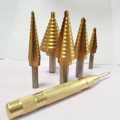 MultiStep Titanium Met een laag bedekte van de de Hexuitdraaischacht HSS van HSS4241 6Pcs van de Boorbeetjes de Roestweerstand
