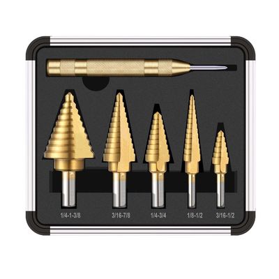 De Hexuitdraaisteel 22mm van 6PCS HSS4241 Titanium Met een laag bedekt Diamond Core Drill Bits