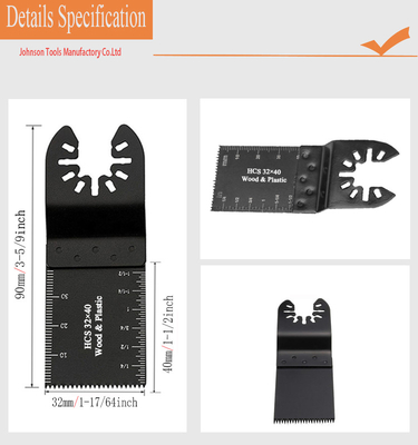 het 32x40mm Getande Oscillerende Blad van HCS voor Plastic Knipsel