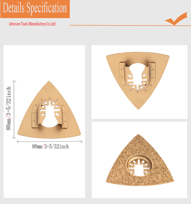 80*80mm Carbide die Blad Om metaal te snijden oscilleren
