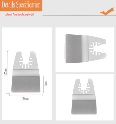 38*10mm het Oscillerende Multitool Blad van de Roestvrij staalschraper voor de Verwijdering van de Verfpleister