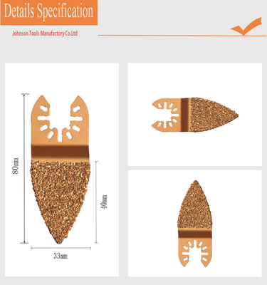 33*40mm Wolfram Staal Gesegmenteerd Diamond Blade Customised Color