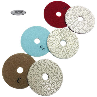 100mm het Gruis van 3 Stapdiamond granite polishing pads various