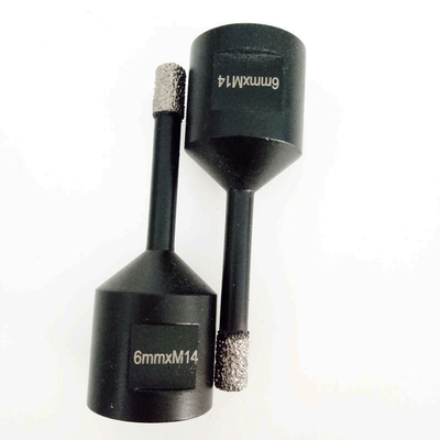 De vacuüm Gesoldeerde Diamond Core Drill Bits For-Ceramische 6mm M14 Steel van Porseleintegel